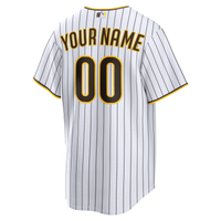 San Diego Padres Nike White Home Replica Custom Jersey