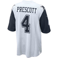 Dallas Cowboys Dak Prescott Nike White Alternate Game Team Jersey