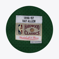 Milwaukee Bucks Ray Allen 1996 Hardwood Classics Alternate Swingman Jersey By Mitchell & Ness - Dark Green -