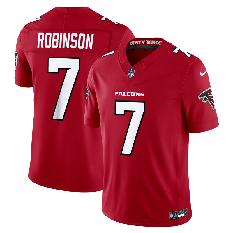 Atlanta Falcons Bijan Robinson Nike Red Team Vapor F.U.S.E. Stitched Limited Jersey