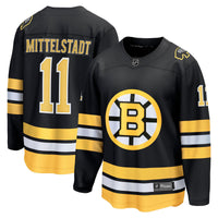 Boston Bruins Casey Mittelstadt Fanatics Black Home Breakaway Player Jersey