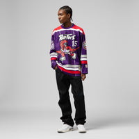 Mitchell & Ness Vince Carter Purple Toronto Raptors Maxxed Out Fashion Hockey Jersey