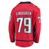 Washington Capitals Charlie Lindgren Fanatics Red Home Breakaway Player Jersey