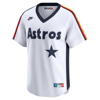Houston Astros Nolan Ryan Nike White Throwback Cooperstown Collection Limited Jersey