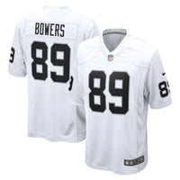 Las Vegas Raiders Brock Bowers Nike White Game Jersey