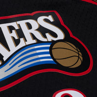 Philadelphia 76ers Mitchell & Ness Allen Iverson 1997 Dark Authentic Jersey - Black