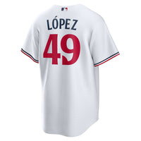 Minnesota Twins Pablo López Nike White Home Replica Player Jersey