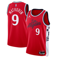 LA Clippers Jordan Brand Statement Edition Swingman Jersey - Red - Bennedict Mathurin -