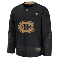 Montreal Canadiens Fanatics Black 2024 Military Appreciation Practice Jersey