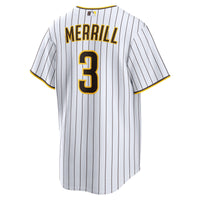 San Diego Padres Jackson Merrill Nike White Home Replica Player Jersey