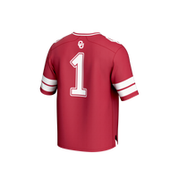 GameDay Greats #1 Crimson Oklahoma Sooners Lightweight Collegiate Football Fashion Jersey