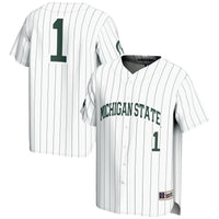 GameDay Greats #1 White Michigan State Spartans Lightweight Baseball Jersey