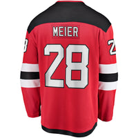 New Jersey Devils Timo Meier Fanatics Red Home Breakaway Jersey
