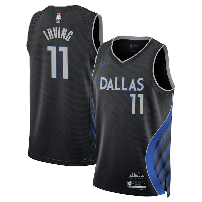 Dallas Mavericks Nike 2025/26 City Edition Swingman Jersey - Black - Kyrie Irving