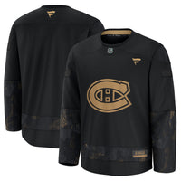 Montreal Canadiens Fanatics Black 2024 Military Appreciation Practice Jersey