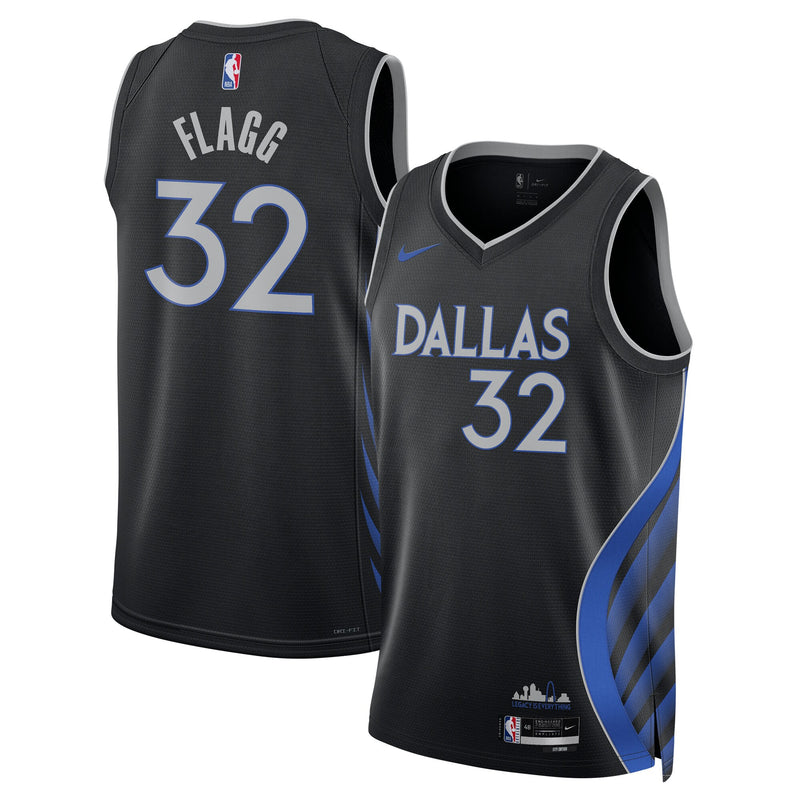 Dallas Mavericks Nike 2025/26 City Edition Swingman Jersey - Black - Cooper Flagg