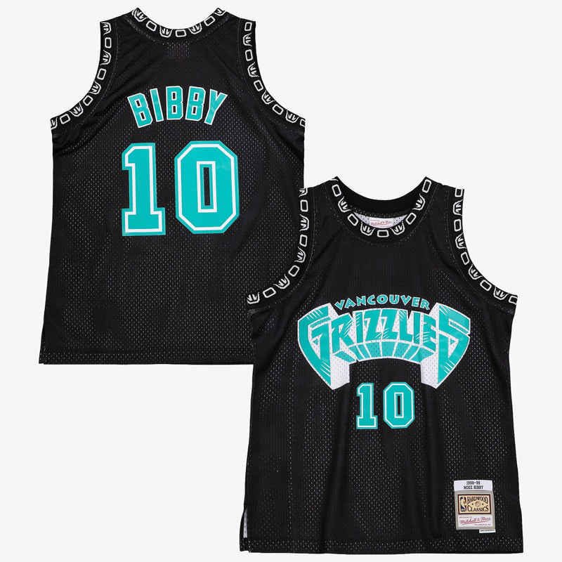 Vancouver Grizzlies Mitchell & Ness Mike Bibby 1998 Team Color Swingman Jersey - Black