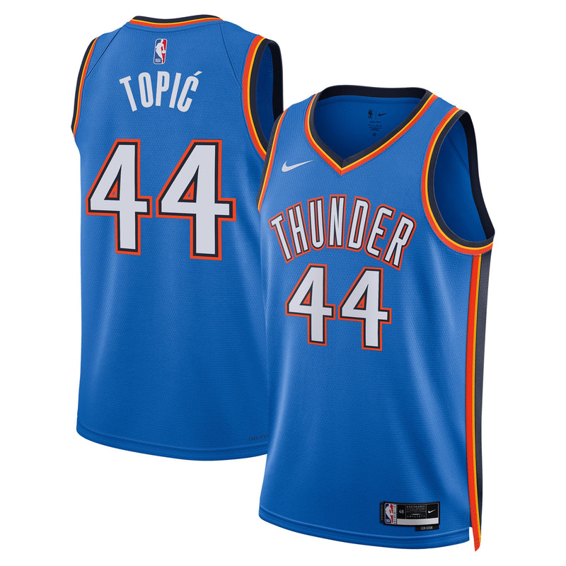 Oklahoma City Thunder Nike Icon Swingman Jersey - Blue - Nikola Topi?