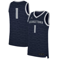 Nike #1 Navy Georgetown Hoyas Replica Jersey