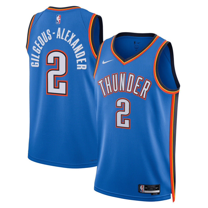 Oklahoma City Thunder Nike Icon Edition Swingman Jersey - Blue - Shai Gilgeous-Alexander