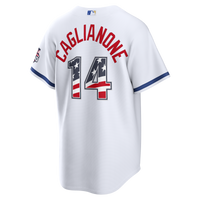 Fourth of July Kansas City Royals Jac Caglianone Nike White USA 250 Stadium Jersey