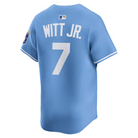Kansas City Royals Bobby Witt Jr. Nike Light Blue Alternate Limited Player Jersey