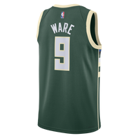 Milwaukee Bucks Nike Icon Edition Swingman Jersey - White - Kel'el Ware