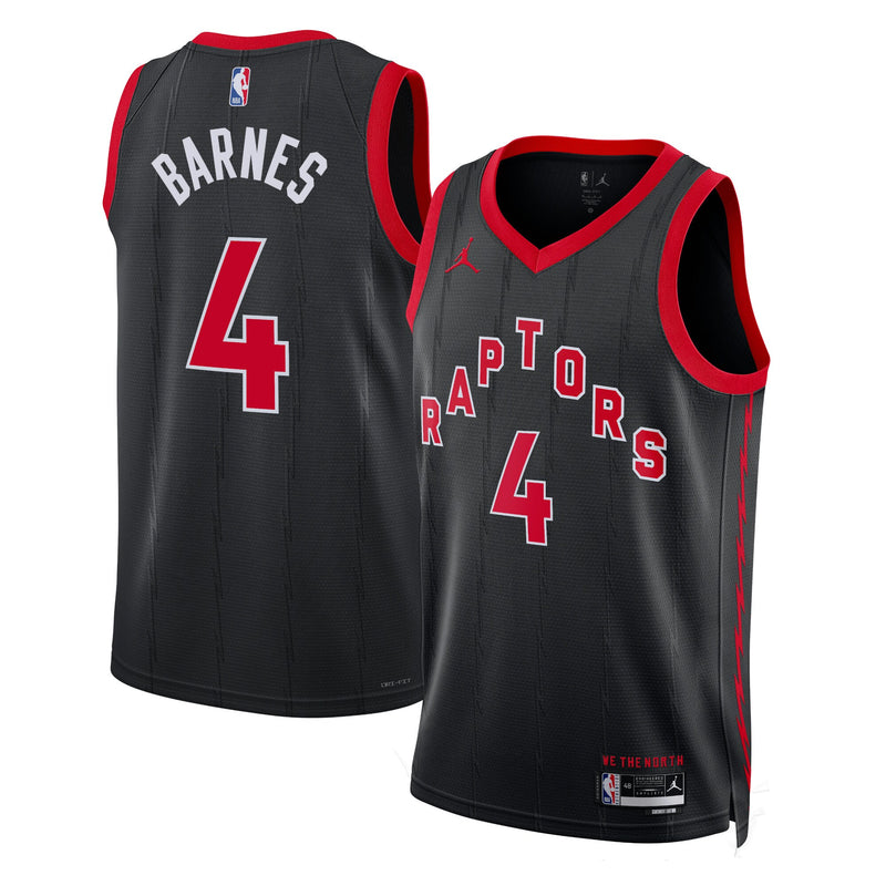 Toronto Raptors Jordan Statement Edition Swingman Jersey - Black - Scottie Barnes