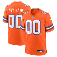 Denver Broncos Nike Orange Mile High Collection 1977 Throwback Custom Game Jersey