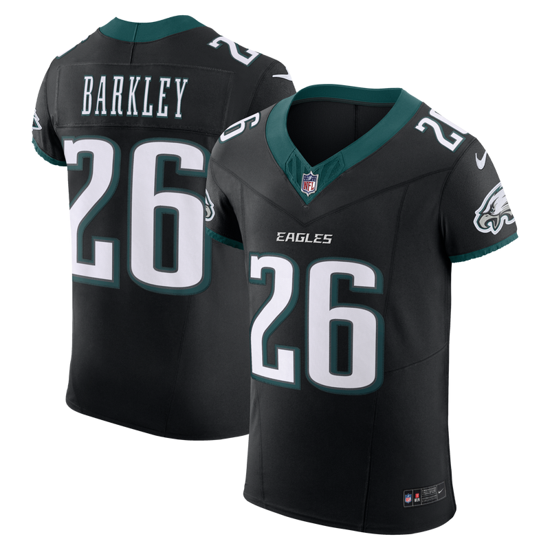 Philadelphia Eagles Saquon Barkley Nike Black Alternate Vapor F.U.S.E. Elite Jersey