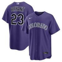 Colorado Rockies Kris Bryant Nike Purple Alternate Replica Jersey