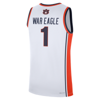 Nike White Auburn Tigers #1 Home War Eagle Replica Basketball Jersey