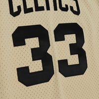 Boston Celtics Mitchell & Ness Larry Bird 1985 Swingman Jersey - Khaki