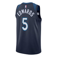 Minnesota Timberwolves Nike Icon Edition Swingman Jersey - Navy - Anthony Edwards