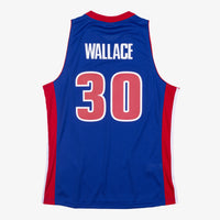 Detroit Pistons Mitchell & Ness Rasheed Wallace 2003 Swingman Authentic Jersey - Royal Blue