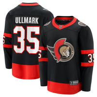 Ottawa Senators Linus Ullmark Fanatics Black Home Premier Breakaway Player Jersey