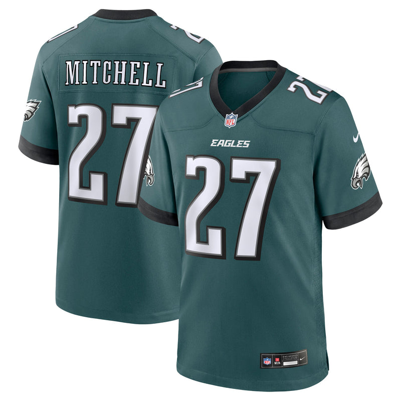 Philadelphia Eagles Quinyon Mitchell Nike Midnight Green Player Game Jersey