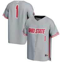 GameDay Greats #1 Gray Ohio State Buckeyes Lightweight Baseball Jersey