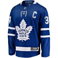 Toronto Maple Leafs Auston Matthews Fanatics Blue Captain Patch Home Breakaway Player Jersey