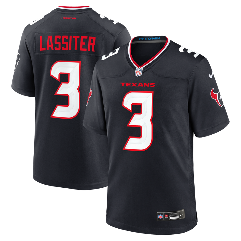 Houston Texans Kamari Lassiter Nike Navy Team Game Jersey