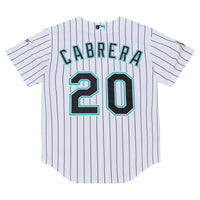 Florida Marlins Miguel Cabrera Mitchell & Ness White 2003 Cooperstown Collection Authentic Jersey