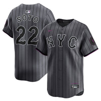 New York Mets Juan Soto Nike Gray City Connect Limited Player Jersey
