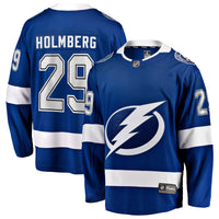 Tampa Bay Lightning Pontus Holmberg Fanatics Blue Home Breakaway Jersey