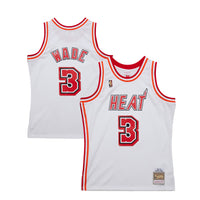 Miami Heat Mitchell & Ness Dwyane Wade White Swingman Jersey 07-08