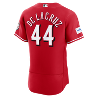 Cincinnati Reds Elly De La Cruz Nike Red Alternate Authentic Sponsor Patch Jersey