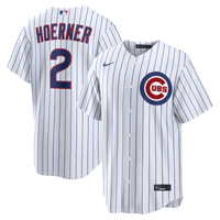 Chicago Cubs Nico Hoerner Nike White Home Replica Jersey