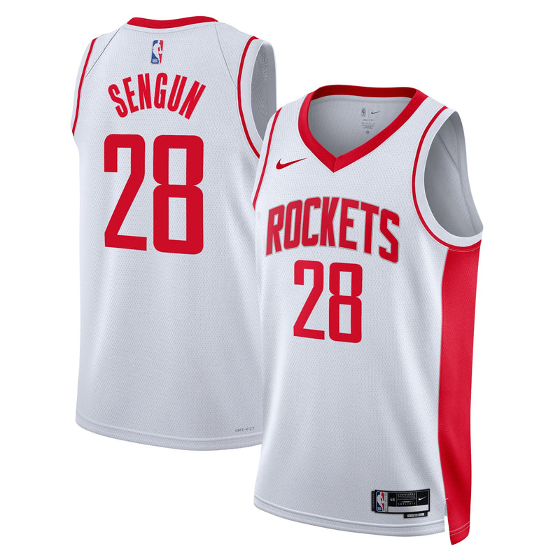 Houston Rockets Nike Association Edition Swingman Jersey - White - Alperen Sengun