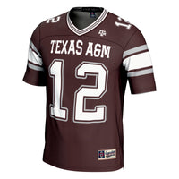 GameDay Greats #12 Maroon Texas A&M Aggies Football Lightweight Fashion Jersey