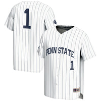 GameDay Greats #1 White Penn State Nittany Lions Lightweight Baseball Fashion Jersey