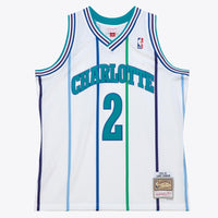 Charlotte Hornets Mitchell & Ness Larry Johnson 1992 Authentic Jersey - White